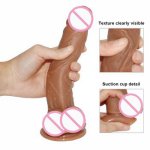 Lovetoy, Glass Jelly Huge Dildo Double Layer Silicone Dildo With Suction Cup Sex Toys For Women Soft Penis Realistic Lovetoy Yoys Dick