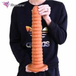 long anal plug large silicone dildo with suction cup butt plug anus expansion stimulator big anal beads adult sex toys for woman
