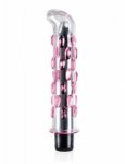 Wibrator szklany no 19 icicles 18cm różowy | 100% dyskrecji | bezpieczne zakupy