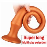 Anal Stimulation Butt Dilator Plug Anus Super Prostate For Anal Toy Sex Dildo Women Plug Long Silicone Soft Massager Men