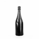 Dildo analne butelka szampana średnia all black 34cm czarny | 100% dyskrecji | bezpieczne zakupy