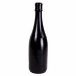 Dildo analne butelka szampana duża all black 39cm czarny | 100% dyskrecji | bezpieczne zakupy