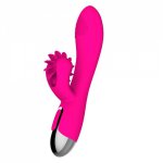 10 Speed Dual Vibrator G-spot Vagina Shocker Sex Product USB Rechargeable Female Masturbation Roller Dildo Vibrator For woman