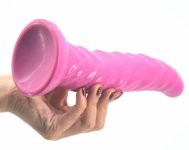 Faak, FAAK Silicone golden anal plug S shape g-spot stimulate erotic products female male masturbator dildo with suction cup