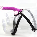 FAAK discreet package strapon dildo suction sex toys for women strap on penis adjustable belt realistic dick erotic anal plug