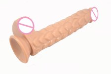 Faak, FAAK long silicone dildo with suction cup fish scale texture realistic penis sex toys for women butt plug anal dildo sex shop