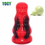 YOCY Huge Anal Plug Thick 7.5cm Sucker Anal Toys Thrusting Dildo Butt Plug Masturbation Silicone Soft Dildos Sex Toys For Women