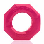 Pierścień sześciokątny na penisa - oxballs humpx cockring   różowy