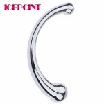 Double Ended Stainless Steel G Spot Wand Massage Stick Pure Metal Penis P-Spot Stimulator Anal Plug Dildo Sex Toy For Women Men