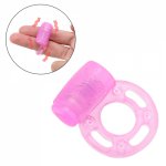 Vibrator  Penis Ring Clit Stimulator  Vibrating Cock Ring Delay Ejaculation Sex Toys for Men Couple Masturbator Silicone