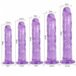 Dildo Toy for Adult Erotic Soft Jelly Strong Suction Cup Dildo Anal Butt Plug Realistic Penis G-spot Orgasm Sex Toys for Woman