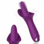 Silicone Innovative G-spot Vibrator Rechargeable Tongue Massage 10 Speed Vibrating Quiet Clitoris Stimulator Sex Toys For Women