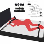 Flirting Sex Toys For Woman Wrists & Ankle Under Bed BDSM Bondage Set Restraint Sex Handcuffs Couples Slave Sex Shop No Vibator
