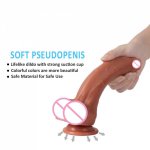 ManNuo Realistic Foreskin Dildo for Women Sex Toy Big Dick Strap on Pants Dildo with Suction Cup Huge Penis Female Adult Product