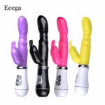 12 Speed Rabbit Vibrator For Women Clitoris Stimulator Double G-Spot Massage Sex Toys For Female Masturbator Sex Shop