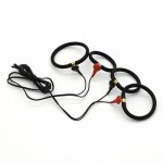 4PCS Electro Shock Penis Rings Accessory Medical Electrical Stimulation Cock Ring With Wires Time Delay  Sex Toys For Men