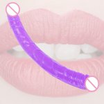 Flexible Soft Jelly Dildo Dual Head Dildo Sex Toys for Women Lesbian Double Ended Artificial Penis Female Masturbation