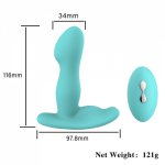 Silicone Male Prostate Massage Vibrator Anal Plug  Waterproof Massager Stimulator Butt Delay Ejaculation Ring Toy For Men