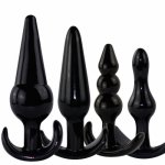 A40 4 PCS Silicone Anal Plug Adult Erotic Masturbation Products For Women Men Butt Plug Backyard Beads Anal Sex Toys Masturbator