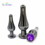 ORISSI Metal Anal Sex Toys For Women Men Anal Butt Plugs Crystal Jewelry Booty Beads Anal Tube Sex Products Erotic Toys