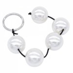 3cm Big Ball Non-toxic Waterproof 5-Ball Anal Beads, Butt Plug, Anal Sex Toys Adult Games Products