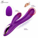 Guver Vibrators Sex Toys for Woman 10 Mode Female Clitoral Dildo Clit Vibrators for Women Masturbator Rechargeable Sex Product