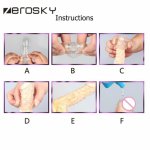 Zerosky, Zerosky Crystal Condoms Big Particle 3D Dotted G-Spot Condom Good Dildo Extensions Reusable Penis Sleeve Sex Toys for Man