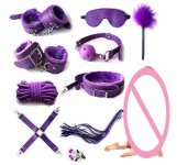 10PCS Plush Sex Toys Suit Whip Vibrator Binding Massager Adult SM Game Kit Set juguetes sexual para mujer   