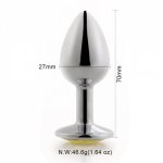 Silicone Butt Plug Anal Plug Unisex Pussy Sex Stopper 3 Different Size Adult Toys for Men/Women Anal Trainer for Couples