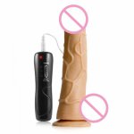 6 Vibration Modes Realistic Dildo G Spot Vibrator Rotating Clitoris Stimulation with Suction Cup Massager for Women Couples