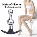 Metal Suction Cup And Wear Anal Butt Plug Vaginal G-spot Stimulation Anal Dildo Sex Toys For Women Gay And Dildo Vibrator