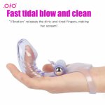 OLO Finger Sleeve Vibrator G Spot Massage Clit Stimulate Female Masturbator Sex Toys For Women Lesbian Orgasm Adult Products
