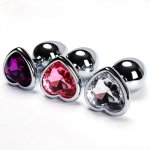 Metal Anal Plug Stainless Steel Anal Bead surprise Gift Prostate Anal Massager Sex Toy For Women Butt Plug With Jewelry Crystal