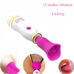 Tongue Dildo Vibrator For Women Heating Sucking sex doll Oral Licking Clitoris Stimulate Masturbate Erotic Sex Toys for Woman