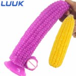 Faak, FAAK Big Dildo Vegetable Corn Dildo  With Suction Cup Sex Toys For Women Big Anal Plug Flirting Masturbation Products Sex Shop