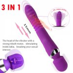 Smart Heating Thrusting Rabbit Vibrator G Spot Dildo Female Adult Anal silicone Sex toys for woman AV wand clitoris stimulator
