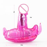 Wearable Butterfly Vibrator Strap-on Clitoral Stimulation Masturbate Massager Wireless Remote Control Adult Sex Toy For Women