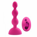 Remote Control Dual-core Beads 10-frequency Vibration Charging Court Stimulates The Interest of Jumping Eggs and Anal Plugs
