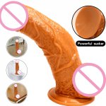 JIUAI Monster Penis PVC Dildo Masturbator Female Pussy Vagina Prostate Masturbation Sex Toys for Women Lesbian Gay Men Anal Plug