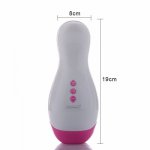 Automatic Telescopic Heating Masturbation Cup Vibrator Men Erotic Sex Toys Glans Penis Delay Trainer Voice Masturbation Device
