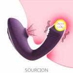 Silicone Vagina Sucking Vibrators 10 Speed Vibrating Oral Sex Suction Magic Wand Clit Stimulator Sex Toys for Woman Masturbation
