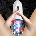Automatic Rotation Cup Male Masturbator 10*10 Modes Silicone Vagina Real Pussy Adult Masturbation Sex Toys for Men Adult Toy