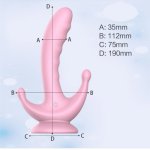 Rocking Vibrating Dildo G-Spot Vagina Anus Three-Point Stimulator Vibrator Smart Heating Female Masturbation Woman Sex Toys