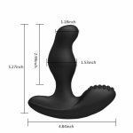 360 Degree Rotating Anal Vibrator Wireless Remote Male Prostate Massager Anal Plug Vibrating G-Spot Stimulate Sex Toys for Men