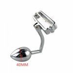 3 Size Stainless Steel Anal Plug Metal Anal Hook Anal Training Sex Tools Scrotum Bondage Penis Rings Adult Sex Toys For Couples