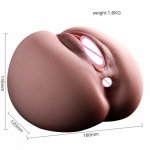 Soft Big Apple Shape Ass Male Masturbator 3d Sex Doll Pocket Pussy Realistic Vagina Anal Pussy Masturbator Sex Toys For Men