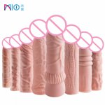 Penis Sleeve Reusable Extend Penis Realistic Condoms 8 Styles Enlarger Delay G-spot Stimulate Dildo Enhancer Sex Toys for Men