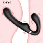 SHAKI Lesbian Dildo Vibrators Panties Realistic Penis Strap-on Butt Plug Belt Gay Smooth Erotic Magic Wand Sex Toys for Women