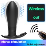 Silicone Anal Plug Vibrator Sex Toys For Men Prostate Massager Women G-Spot Stimulate Wireless Remote Vibrators Dildo Butt Plug