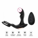 7 speed heating male prostate massage waterproof G-Spot plug butt anal hook Vibrator men penis trainer sex toys for men couples